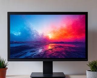Monitor IPS per grafica e ufficio, con colori vividi e una cornice sottile.